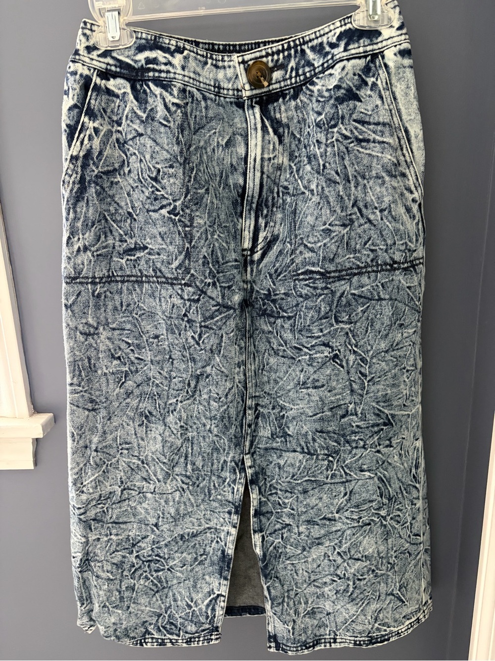 Who What Wear Denim midi length Skirt